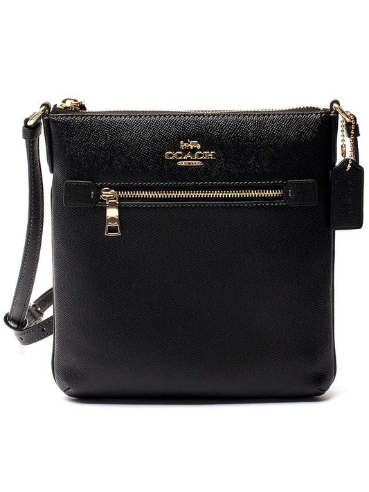 Rowan Pile Mini Leather Cross Bag Black - COACH - BALAAN.