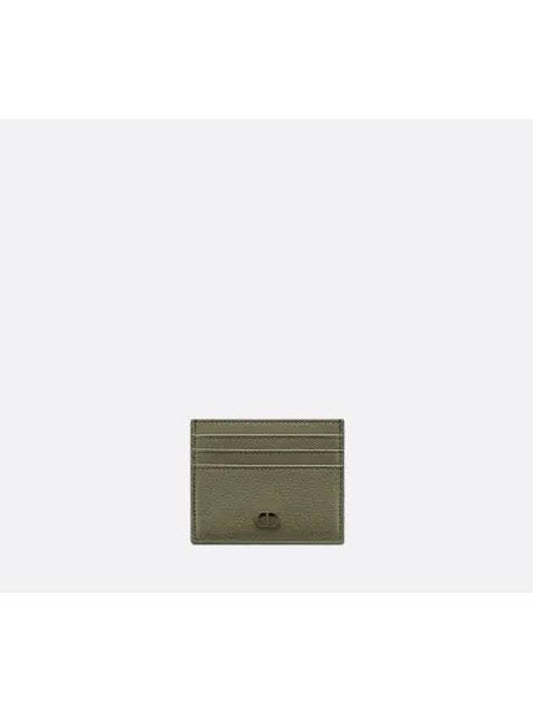 CD Icon Grained Calfskin Card Wallet Khaki - DIOR - BALAAN 2