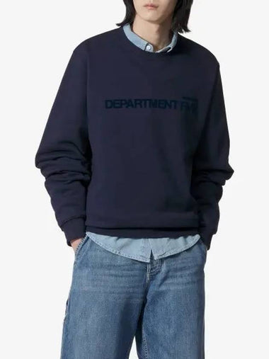 DEPARTMENT FIVE Logo Sweatshirt Navy UF5072FF0024000PF2816 - DEPARTMENT 5 - BALAAN 1