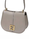 C'Mon Medium Leather Shoulder Bag Grey - FENDI - BALAAN 2