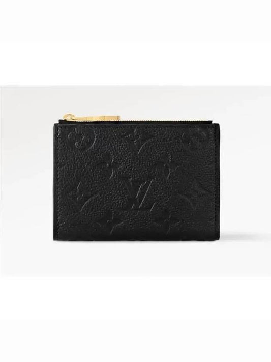 Lisa Monogram Leather Half Wallet Black - LOUIS VUITTON - BALAAN 2