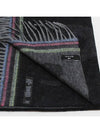 Tilt Logo Wool Muffler Black - PAUL SMITH - BALAAN 4