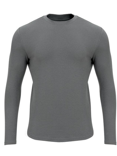 Men's Muscle Fit Plain Long Sleeve T-Shirt Charcoal Grey - MAVRK - BALAAN 2