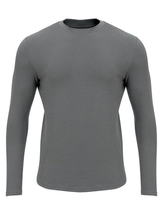 Maverick Men's Muscle Fit Plain Long Sleeve T-Shirt NO1 Charcoal Gray - MAVRK - BALAAN 1