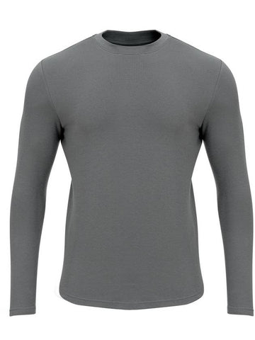 Men's Muscle Fit Plain Long Sleeve T-Shirt Charcoal Grey - MAVRK - BALAAN 1