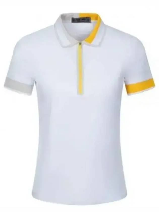 Women'S Contrast Tech Short Sleeve Polo Shirt White - G/FORE - BALAAN 2