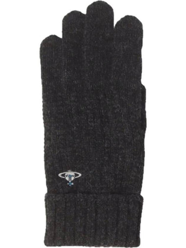 Cashmere Knit Gloves Grey - VIVIENNE WESTWOOD - BALAAN 1