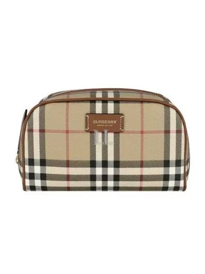 Check Pouch Bag Beige - BURBERRY - BALAAN 2