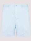 Men's Cotton Bermuda Shorts Light Blue - AMI - BALAAN 2