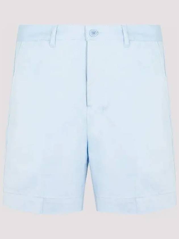 Men's Cotton Bermuda Shorts Light Blue - AMI - BALAAN 2