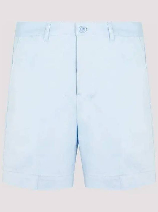 Men's Cotton Bermuda Shorts Light Blue - AMI - BALAAN 2