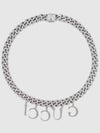 Gucci Script Chain Necklace Silver - GUCCI - BALAAN 5