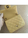 Mini Flap Lambskin Cross Bag Light Yellow - CHANEL - BALAAN 4