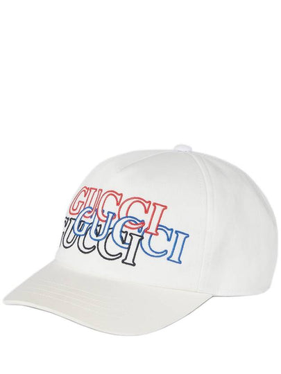 Embroidery Base Ball Cap White - GUCCI - BALAAN 2