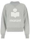 Moby Logo Print Sweatshirt Light Blue - ISABEL MARANT ETOILE - BALAAN 1