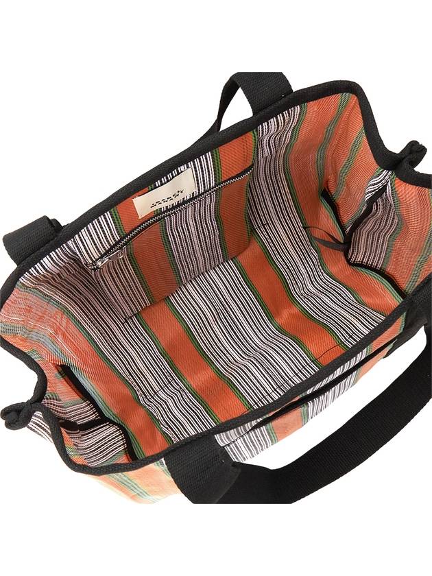 Darwen Striped Nylon Tote Bag Orange - ISABEL MARANT - BALAAN 7