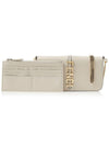 Fendigraphy Chain Leather Cross Bag White - FENDI - BALAAN 2