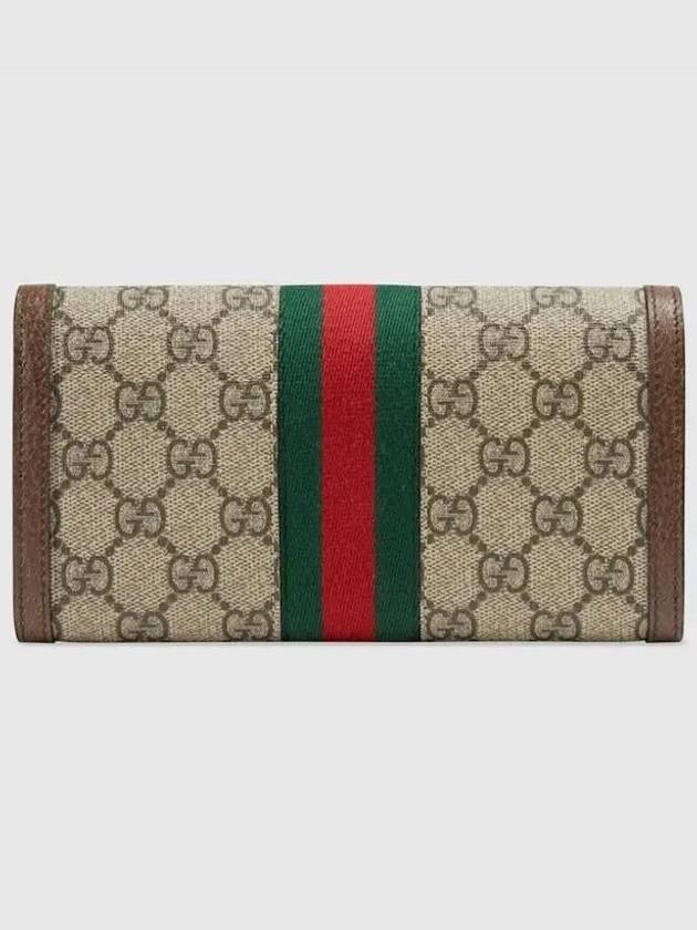 Ophidia Canvas Long Wallet Brown - GUCCI - BALAAN 6