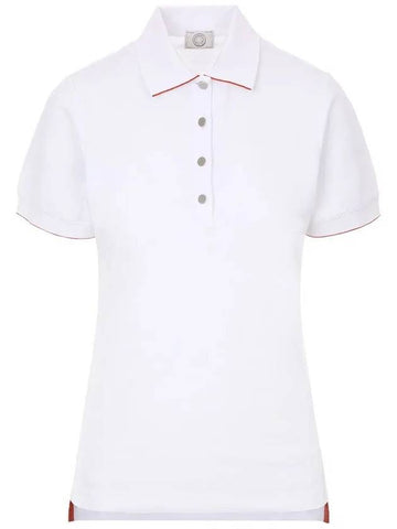 H800270E 06 DOUBLE JEU Polo White Women s Short Sleeve Tee - HERMES - BALAAN 1