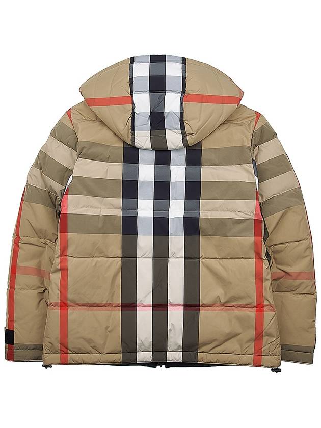 Check Reversible Hooded Padding Beige - BURBERRY - BALAAN 4