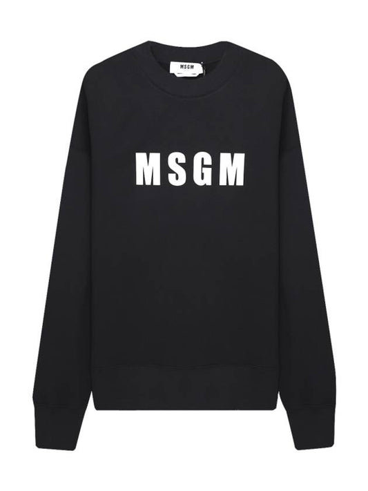 Logo printing sweatshirt 3440MM162 237000 99 - MSGM - BALAAN 1