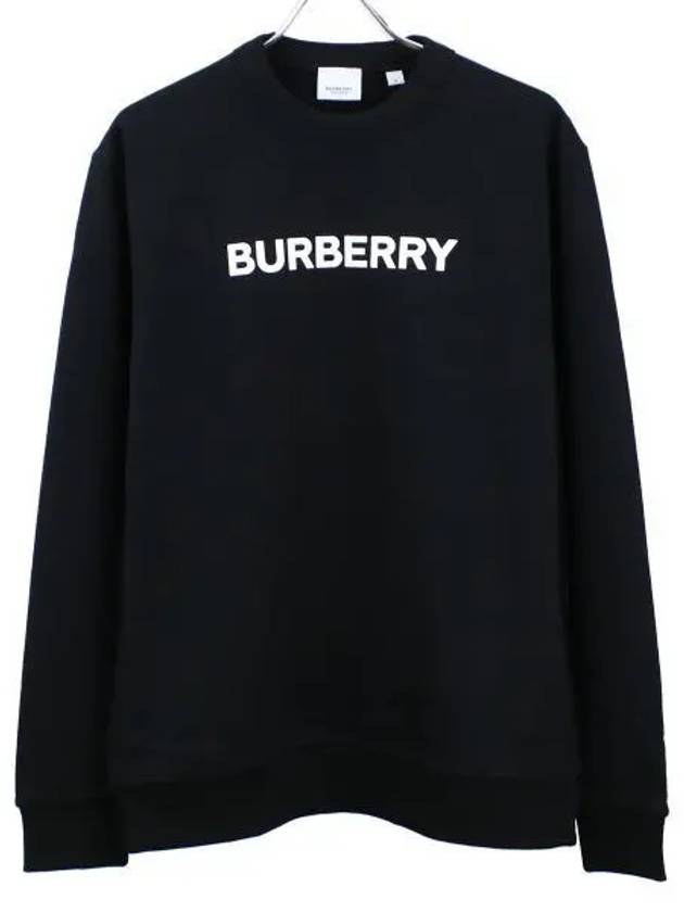 Front Logo Print Sweatshirt Black - BURBERRY - BALAAN 2