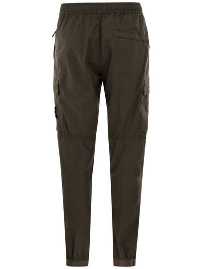 Regular fit tapered cargo trousers with zipped pockets - STONE ISLAND - BALAAN 2