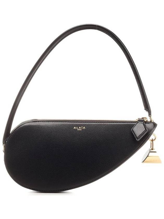 Le Demi-Coeur Goatskin Shoulder Bag Black - ALAIA - BALAAN 1