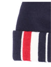 Striped Wool Beanie Navy - THOM BROWNE - BALAAN 6