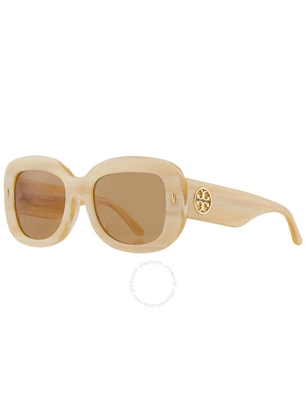 Tory Burch Solid Brown Irregular Ladies Sunglasses TY7170U 189073 51 - TORY BURCH - BALAAN 3