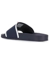 Rubber Full Slide Slippers Navy - THOM BROWNE - BALAAN 9