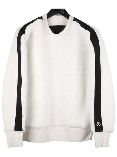 Women's Everly Pullover Crew Neck Sweatshirt White - MOOSE KNUCKLES - BALAAN 2