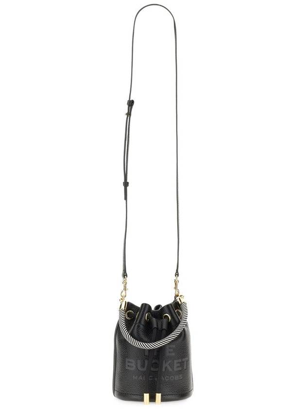 Micro Leather Mini Bucket Bag Black - MARC JACOBS - BALAAN 5