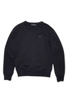 Face Patch Crew Neck Sweatshirt Black - ACNE STUDIOS - BALAAN 2