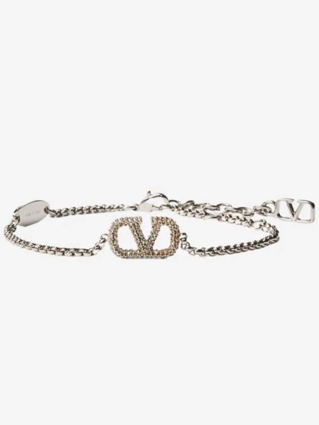 Metal V LOGO Signature Bracelet 4W0J0F84 YCW 68S - VALENTINO - BALAAN 1