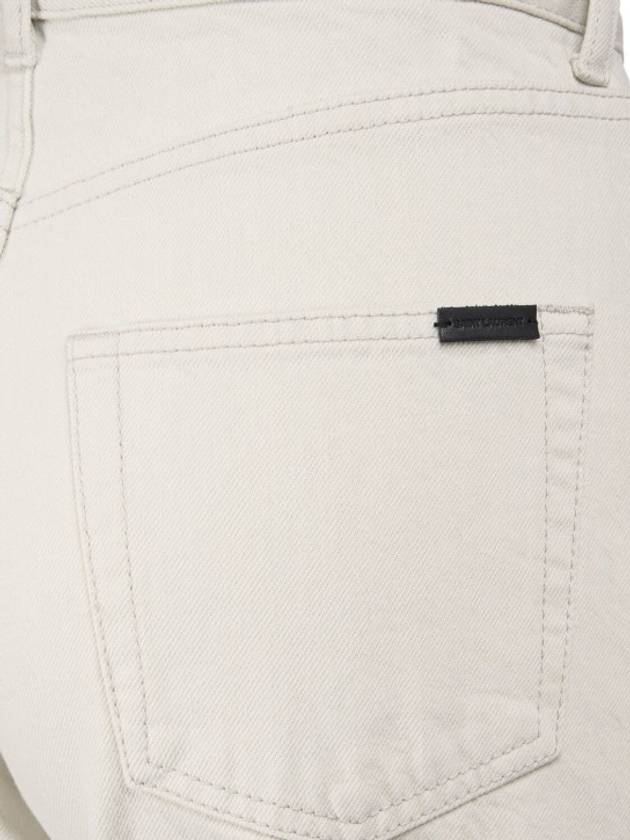 Slim Fit Denim Jeans Chalk White - SAINT LAURENT - BALAAN 5