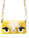 Monster Leather Shoulder Bag Yellow - FENDI - BALAAN 2