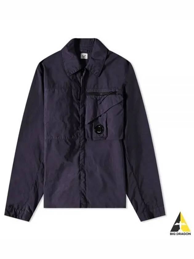 Tylon P Lens Overshirt Zip Up Jacket Navy - CP COMPANY - BALAAN 2