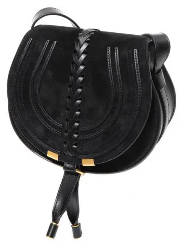 Marcie Small Saddle Cross Bag Black - CHLOE - BALAAN 1