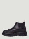 Mid Top Calf Leather Chelsea Boots Black - THOM BROWNE - BALAAN 5