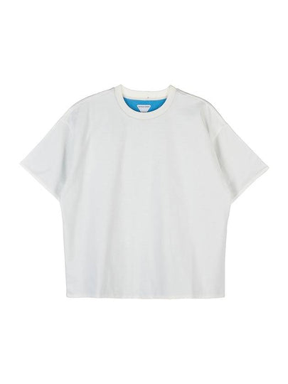 Crew Neck Cotton Short Sleeve T-Shirt Nave - BOTTEGA VENETA - BALAAN 2