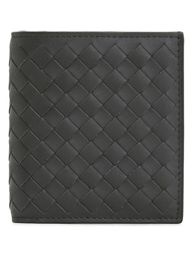 Intrecciato Small Folder Half Wallet Dark Grey - BOTTEGA VENETA - BALAAN 2