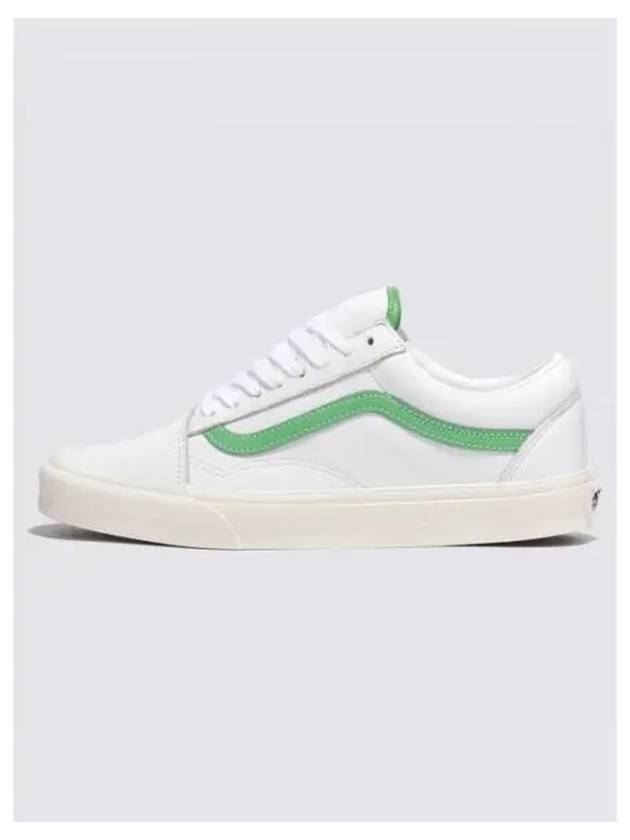 Old School Leather White Green VN000CR5WGR1 - VANS - BALAAN 2