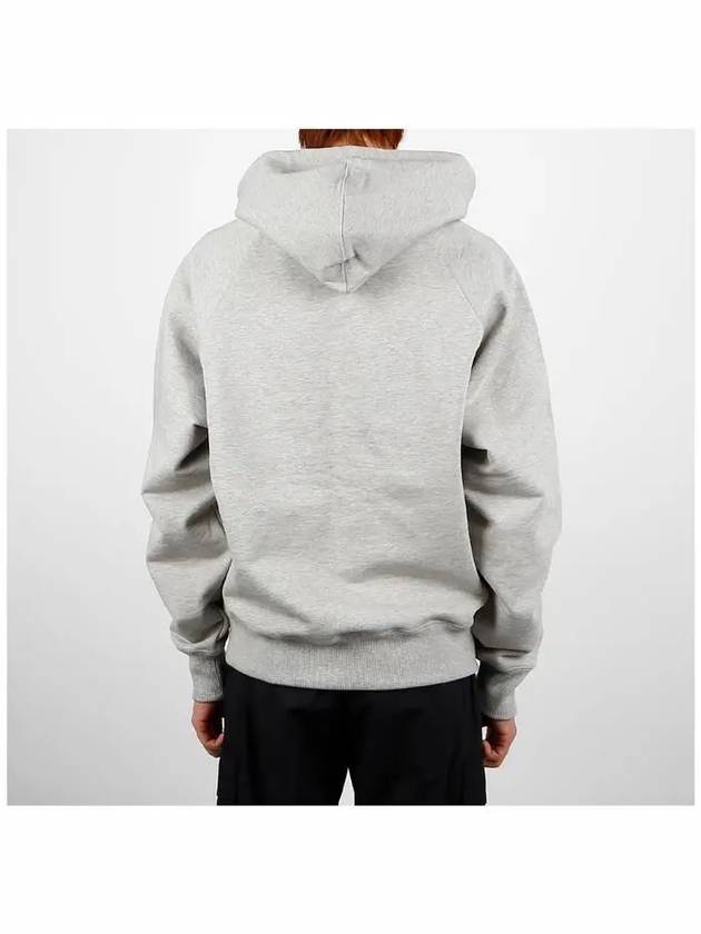 Alexandre Mattiussi Logo Print Hoodie Grey - AMI - BALAAN 5