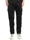 Stretch Sateen Ergonomic Lens Cargo Straight Pants Navy - CP COMPANY - BALAAN 1