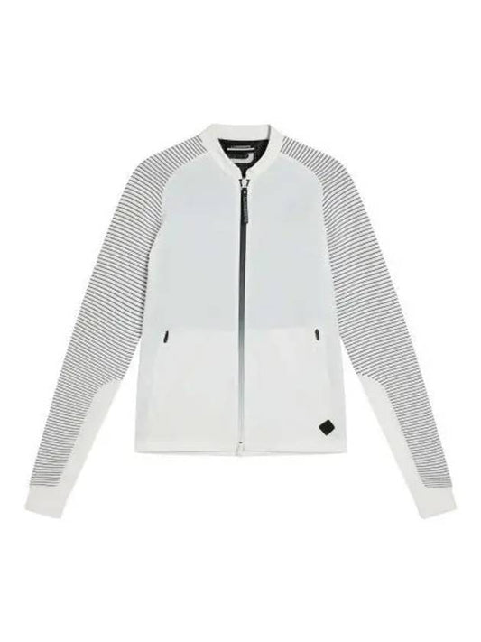 Men's Rosa Hybrid Knit Zip-up Jacket White - J.LINDEBERG - BALAAN 2