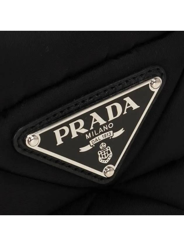 Small Re-Nylon Padded Tote Bag Black - PRADA - BALAAN 7