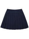 Autumn Classic Pleated Skirt NAVY WOMAN - MALBON GOLF - BALAAN 2