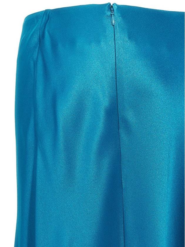 Alberta Ferretti Long Satin Skirt - ALBERTA FERRETTI - BALAAN 4