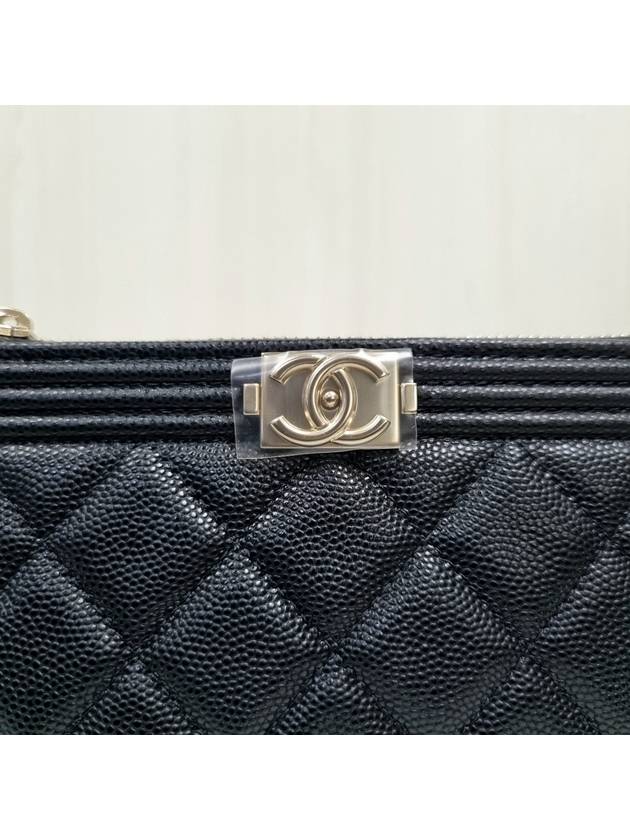 Boy Leather Mini Pouch Bag Black - CHANEL - BALAAN 8